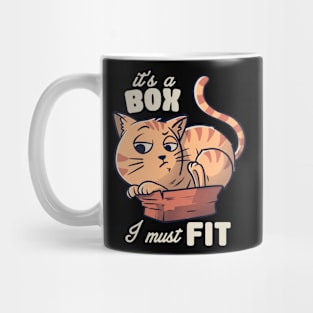 It’s a Box I Must Fit - Cute Funny Cat Gift Mug